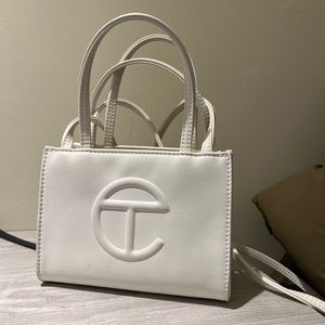 TELFAR - small white shopping bag